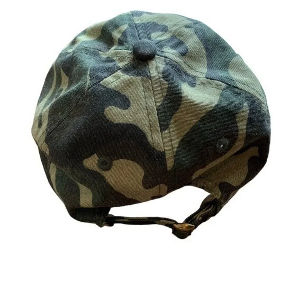 NASA Camo Hat One Size Green NEW Military Space Logo Streetwear Y2K‎